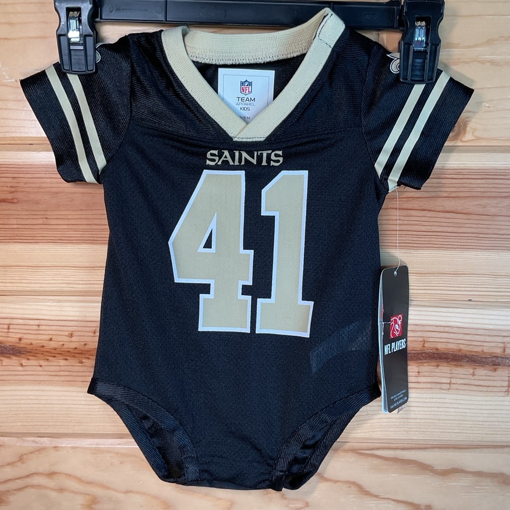 NWT Newborn New Orleans Saints Black